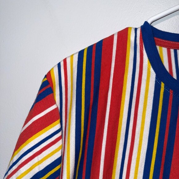 San Francisco Work Shirts Mens XL Striped Cotton T-Shirt Multicolor - Picture 2 of 6